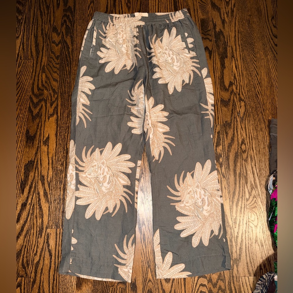 Las Suernas Bohemian Floral Wide-Leg Pants xL